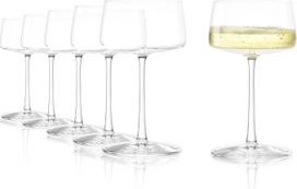 "Stölzle Lausitz Champagne Bowls Power" 6 taurių rinkinys po 275 ml - elegantiškos krištolo taurės, idealiai tinkančios šampanui, putojančiam vynui ir prosecco - aukštos kokybės šampano taurės, pagamintos Vokietijoje, plaunamos indaplovėje ir atsparios sm