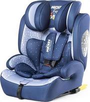 "Tataway" "Disney" Peliukas Mikis su ISOFIX tvirtinimo įtaisu, skirta vaikų saugumui nuo 76 iki 150 cm, su Peliuko Mikio ir draugų grafika mėlyname fone