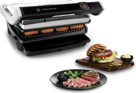 "Tefal OptiGrill Elite XL" - elektrinis grilis automatinei virtuvei su 16 automatinių programų, šaldymo funkcija, mėsa, gerai pažymėtas, rankinis režimas, nerūdijantis plienas, juodas GC760D12
