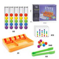 Vaikams Montessori Vaivorykštės Kamuoliukų Rūšiavimo Mokomieji Žaislai Bandymo Mėgintuvėlių Derinimo Žaidimas Skaičių Spalvų Matematika Mažyliams Mokymosi Priemonės