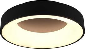 "Trio Leuchten Girona" 671210132 LED lubų šviestuvas Metalinis matinis juodas akrilas su 27 W LED, reguliatoriumi, atminties funkcija, naktine šviesa, nuotolinio valdymo pulteliu