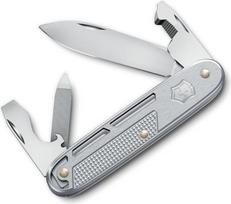 "Victorinox Synergy Alox" kišeninis peilis, daugiafunkcinis, 9 funkcijų, su ašmenimis, pakuočių atidarymo įtaisu, atsuktuvu, šveicariškas, nerūdijantis plienas, sidabrinis
