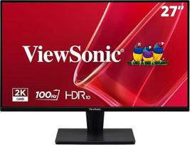 "ViewSonic VS2725-2K" 27 colių QHD (2560 x 1440) monitorius, 100 Hz atnaujinimo dažnis, 1 ms MPRT, VA skydelis, HDR10, integruoti garsiakalbiai, berėmė konstrukcija, "DisplayPort" ir 2 x HDMI