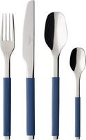 "Villeroy & Boch S+ Blueberry" stalo įrankių rinkinys 6 asmenims, 24 dalys, nerūdijantis plienas, mėlyna silikonu dengta rankena