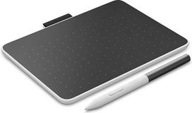 "Wacom One S Pen" planšetinis kompiuteris su "Windows", "Mac", "Chromebook" ir "Android" be baterijos naudojamu EMR rašikliu, "Bluetooth" jungtimi - idealiai tinka kūrybiškiems pradedantiesiems, skaitmeniniam piešimui ir kasdieniam darbui biure