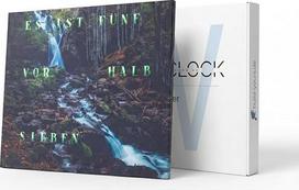 "WordClock Jupiter Phantom Forest" 40x50cm - modernus skaitmeninis laikrodis su LED rodmenimis, "Bluetooth", WLAN ir programėlių valdymu