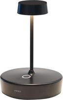 "Zafferano Swap Mini Kabellose LED-Tischlampe Aufladbar" - Dimmbare Touch Akku Lampe für Innen und Außen IP65 - Lichtfarbtemp. 2700K - Aluminiumkörper H14,8 (Schwarz)