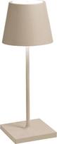 "Zafferano", "Poldina Pro Mini Lamp", belaidė, įkraunama stalinė lempa su jutikliniu valdymu, tinka naudoti ir lauke, reguliatorius, 2200-3000 K, aukštis 30 cm, smėlio spalvos