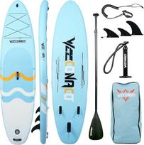 10'6 colių "Sup Board" rinkinys, 320 cm pripučiama irklentė, pripučiama, pažengusiems, 200 kg, visi priedai, reguliuojamas irklas, pradedantiesiems, su universaliu fotoaparato laikikliu