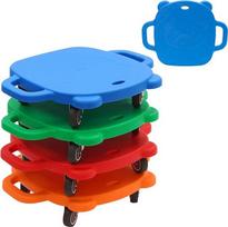 4 Stück Balance Board, 4 Farben Kinder Balance Board mit Griffen, Lenkrollen, Fördern Motorik & Koordination, für Kindersport und Bewegungsspiele