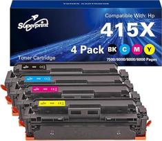 415X Toner Multipack suderinama su HP W2030A W2031X W2032X W2033X 415X 415X 415A tonerio kasete, skirta Laserjet Pro M454dn M454dw MFP M479dw M479fdn M479fdw (didelė)
