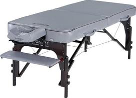 70 cm pločio masažo stalas "Montour LX" terapijos stalas Tatuiruočių stalas "Beuaty Bed-Gove Gray