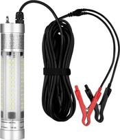 96 LED žūklės šviesos po vandeniu, DC 12-24V 80W 9600 aukštos šviesos liumenų Nardymas Žvejybos masalas Finder lempa Crappie Curls Naktinė žvejyba poledinė žūklė Apšvietimas su 8 m maitinimo kabeliu