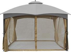 ABCCANOPY 3 x 30 cm pavėsinės pakaitinės tinklo plokštės, skirtos 3 x 30 cm pavėsinei, smėlio spalvos