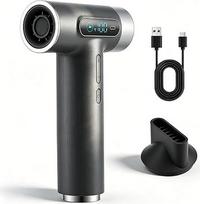 Akku Föhn Kabellos mit 27000mAh & 100 Stufen, Wiederaufladbarer Haartrockner mit 10W U/min Motor, Tragbarer Fön für Reise Camping Zuhause - 18W USB-C Schnellladung