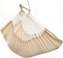 AMANKA XXL kabantis krėslas 220 x 120 cm su šoniniu skyriumi ir pagalvėle - didelis lauko ir vidaus sėdmaišis - balkonas, sodas, terasa, kempingas - kabantis krėslas iki 150 kg - kabantis medvilninis patogus stabilus krėslas