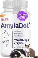 AmylaDol Dog Digestion 90 tablečių, natūralūs virškinimo fermentai, įskaitant amilazę, lipazę ir proteazę. Maisto papildas šunų ir kačių virškinimo sutrikimams gydyti