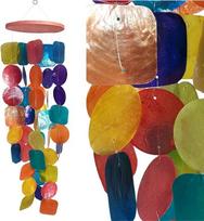 ART-CRAFT Capiz Shell grandinės girlianda Spalvinga kaip kabanti dekoracija langams arba dekoracija gyvenamasis kambarys sodo dekoracija Ilgis 70 cm