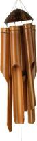 ART-CRAFT Rustic Bamboo Wind Chime Bambuko fengšui gongas Iš bambuko Lauko dekoracijos Iš medžio Rankų darbo ilgis 110 cm