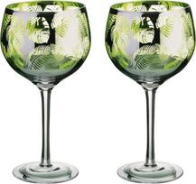 ARTLAND stiklinė džinui "Tropical Leaves Green" 700 ml (2 vnt.)