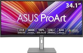 ASUS ProArt PA34VCNV - 34 colių UWQHD profesionalus lenktas monitorius - 21:9 IPS, 3440 x 1440, 60 Hz - ergonomiškas, Calman, aukštos spalvų ištikimybės, HDR 10 - RJ45, DisplayPort, HDMI, 96W USB-C, USB-C, USB-Hub, garsiakalbis