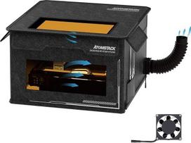 ATOMSTACK FB2 lazerinio graviravimo staklių korpusas, 760 x 740 x 420 mm apsauginis korpusas, dūmų filtravimo sistema, garso nepraleidžiantis graviravimo korpusas, skirtas lazerinio graviravimo pjovimo staklėms