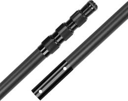 Baseino teleskopinis strypas anglies pluošto baseino nusileidimo tinklui 4,6 m, baseino teleskopinis strypas nuo 1,4 m iki 4,6 m, komercinės kokybės nusileidimo tinklo baseino teleskopinis strypas Stabilūs baseinų priedai, baseinų valymo reikmenys