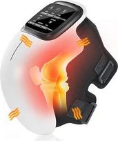 Belaidis kelių masažuoklis su vibraciniu masažu ir infraraudonųjų spindulių šildytuvu, skirtas kelio sąnarių skausmui malšinti, LED jutiklinis ekranas, USB-C įkrovimas ir 3000 mAh baterija