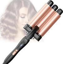 BESTOPE PRO 25 mm garbanojimo lygintuvas, keraminis bangų lygintuvas plaukams su neigiamais jonais, 8 reguliuojamos temperatūros, 30S - greitas kaitinimas, 60 min. automatinis išsijungimas, pirštinė, 2 spaustukai, rožinio aukso spalvos