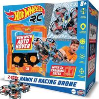 BLADEZ Hot Wheels Hawk 24 Racing Quad Amžius 8+ Nuotolinio valdymo dronas skraidantis žaislas Atlikti triukus ir lenktynes RC 2.4GHz su šviesomis Atsparus avarijai Licencijuotas žaislas Toy Toyz