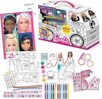 BLADEZ "Barbie Bumper Activity Set", menų ir amatų, licencijuotas kanceliarinių priemonių rinkinys su rašikliais ir lipdukais, spalvotas kemperis furgonas, 300+ detalių Kūrybinis kūrėjas "Fawn Toyz