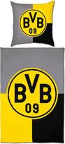 Borussia Dortmund BVB dvipusė patalynė juoda / geltona