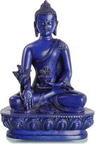 Buddhafiguren Budos statula Medicininis Buda Mėlyna derva (lietos dervos) 13 cm Sėdintis
