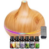 Aroma Diffuser for Essential Oil Large Room,Office Essential Oil Diffusers for Home Kids, Cool Mist humidifier for Bedroom Quiet 550ml