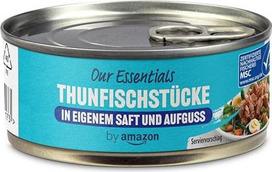 by Amazon Tunų gabaliukai su savo sultimis ir užpilu, 145 g (pakuotė po 1)