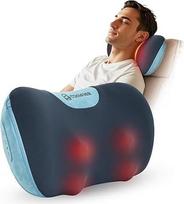 COMFIER Shiatsu masažuoklis, masažinė pagalvėlė kaklui, pečiams, nugarai, nugaros masažuoklis su besisukančiomis masažo galvutėmis ir šilumos funkcija, dovana vyrams, moterims