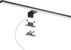 DEELUX LED veidrodinė lempa su jutikliniu jungikliu 60 cm, reguliuojamo apšvietimo veidrodinė šviesa vonios kambaryje (120 ~ 1200 lm) 15 W, 4000 K neutralios baltos spalvos veidrodinė spintelės šviesa, vonios kambario šviesa, veidrodinis apšvietimas 600 m