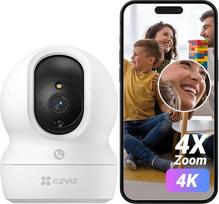 EZVIZ 4K "WiFi" stebėjimo kamera, "WiFi" kamera kūdikiams, 2,4 GHz 360° pasukimo/pakreipimo kampu, išmanusis naktinis matymas, automatinis sekimas, dvikryptis garsas, budėjimo režimas, suderinama su "Alexa", CP1 Pro