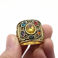 Marvel Avengers Infinity War Thanos Gauntlet Power Ring Jewelry Ornament Cosplay 8-Gold