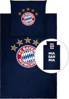 FC Bayern München tamsoje šviečianti patalynė, 135 x 200 cm, Navy, Futbolas