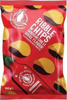FLYING GOOSE Ribble Chips Sriracha Chilli, traškūs aštrūs bulvių traškučiai su Tailando Sriracha čili padažo skoniu 1 x 100 g vienkartinė pakuotė