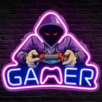 Gamer UV spausdinti neoninis ženklas Žmogus urvas miegamasis kambarys žibintai neoninė šviesa iki ženklai dekoracijos gimtadienio šalis