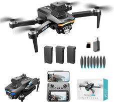GPS dronas su 4K dviguba kamera suaugusiesiems, dronas su 4,5 colio ekranu, kliūčių išvengimo funkcija, 69 minučių skrydžio laikas, 3 baterijos, automatinis grįžimas, sekimo režimas, RC kvadrokopteris pradedantiesiems