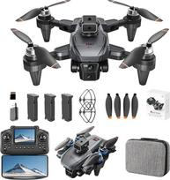 GPS dronas su 4K ICE kamera pradedantiesiems, dronas su kliūčių vengimo funkcija, nuotolinio valdymo pultas su ekranu, bešepetėlinis variklis, 48 minučių skrydžio laikas, grąžinimas vienu paspaudimu, vaikų žaislinės dovanos