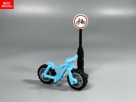 MOC Plytos Dviračio Rėmas Kalnų Dviratis Transporto Priemonė Motociklas Miestas Surinktas Modelis Statybinis Blokas Klasikiniai Vaikų Žaislai Dovana