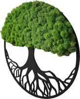Hello Moss Sienų dekoracijos Medžio formos samanų paveikslėliai - gražiai atrodantis sieninis medis - atgaivinkite savo namus - iš natūralių žaliavų ir dekoratyvinių samanų pagamintas sieninis paveikslėlis