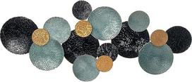 HOMCOM 3D sieninis paveikslas Sienų ornamentas Sienų apdaila Metalinis paveikslas Sienų skulptūra Gyvenamasis kambarys Miegamojo menas Valgomasis Modernus 121 x 53 cm