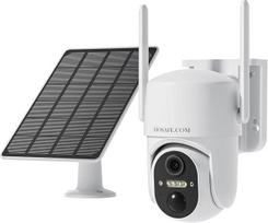 HOSAFE.COM Stebėjimo kamera Lauko baterija, lauko kamera WLAN belaidis saulės energija, 360 stebėjimo kameros su PTZ, PIR jutiklis, 2K HD spalvotas naktinis matymas, SD/Cloud, IP66 atsparus vandeniui