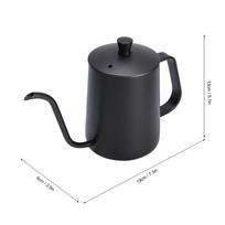 Stainless Steel Gooseneck Tea Kettle Long Narrow Spout Drip Pot Gooseneck Kettle  Coffee Brewing