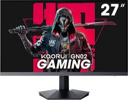 KOORUI 27 colių kompiuterio monitorius 240 Hz, FHD, 1 ms, adaptyvioji sinchronizacija (1920 x 1080p, DCI-P3 90 %, SRGB 100 %, HDMI, DisplayPort, VESA 75x75)